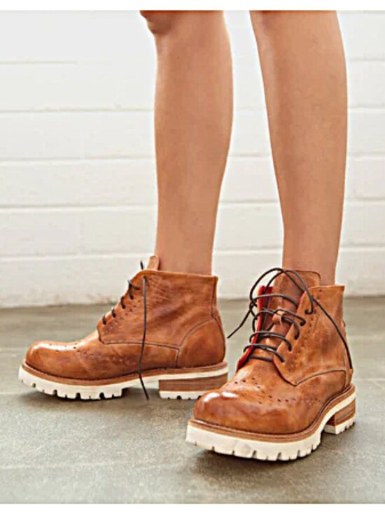Bed Stu Shoes - BED|STU  QUATRO III  Booties - TAN RUSTIC - LEATHER